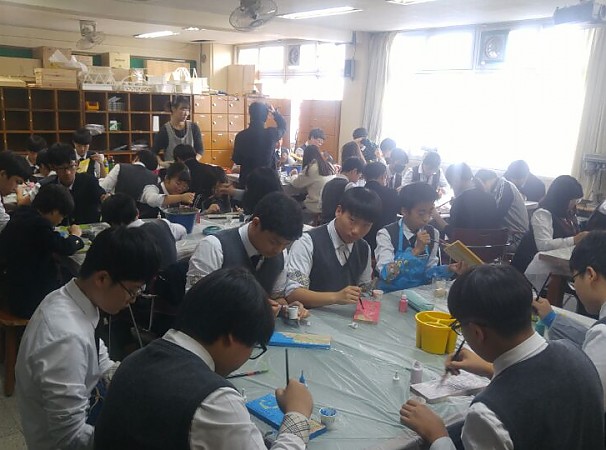관음중학교 우드사인 체험행사